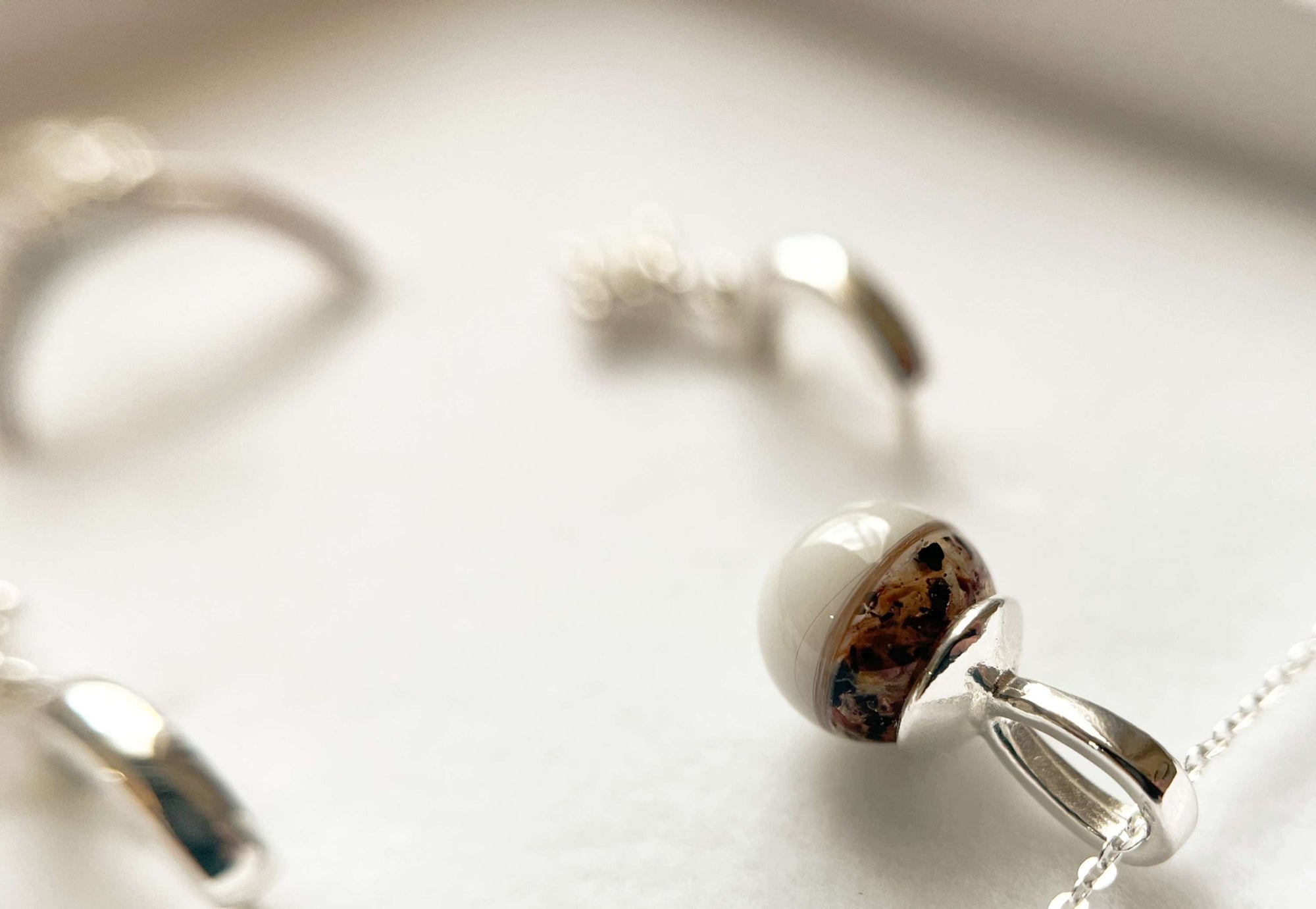 Einzelstück 8mm Perle Classic 925/- Silber