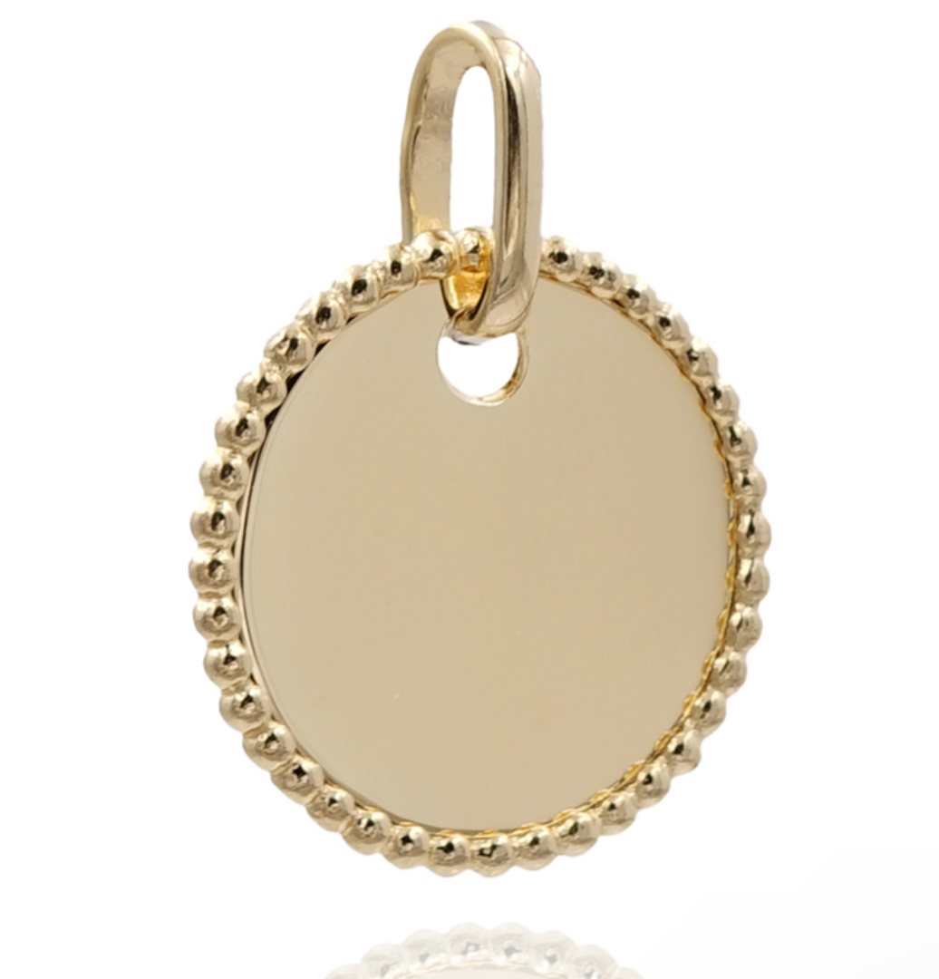 Gravurplättchen 'Vintage Stil' 14mm