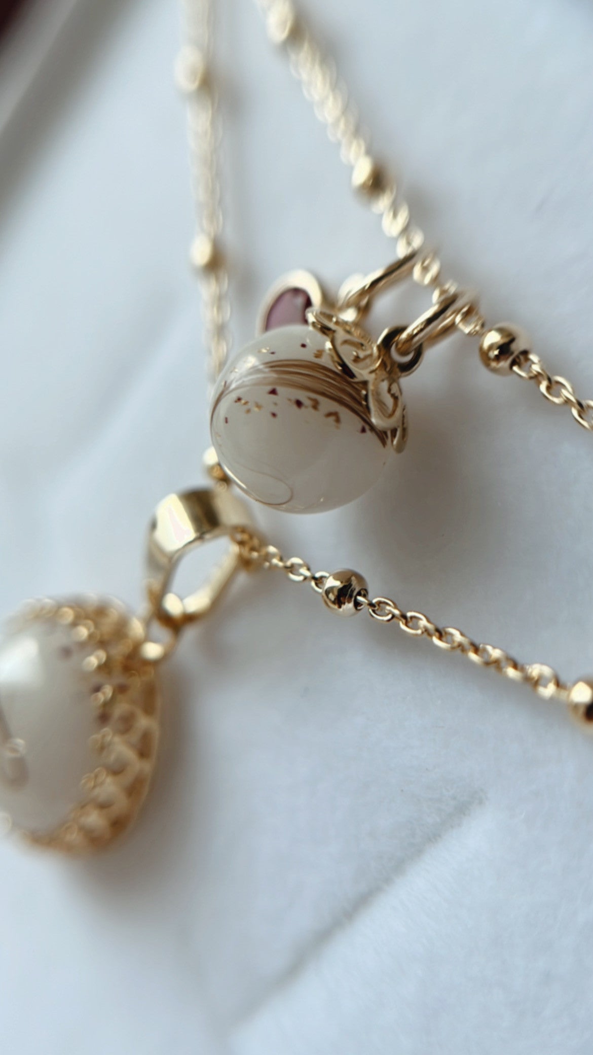 8mm Perle 'Flower' Echtgoldkollektion