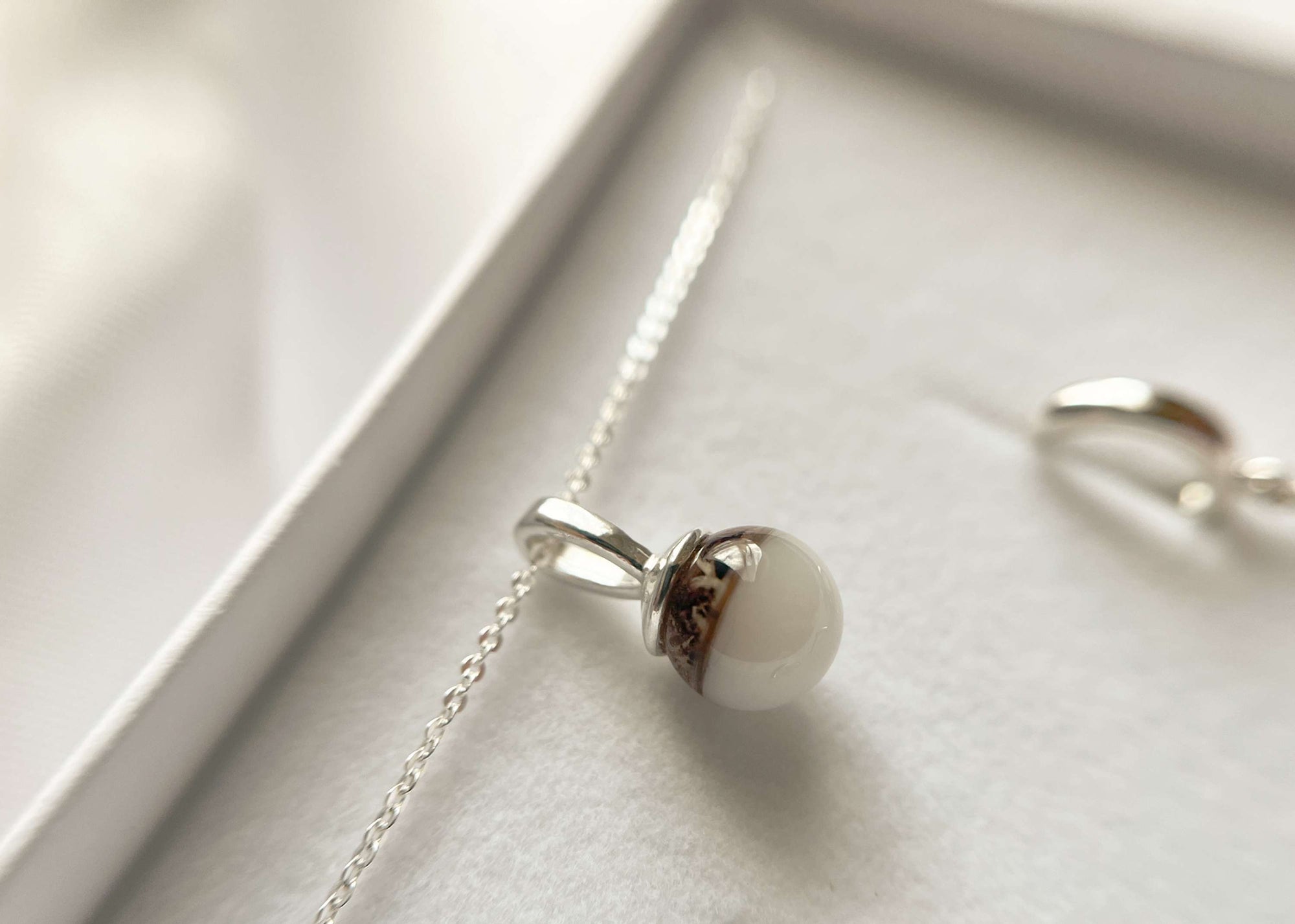Einzelstück 8mm Perle Classic 925/- Silber