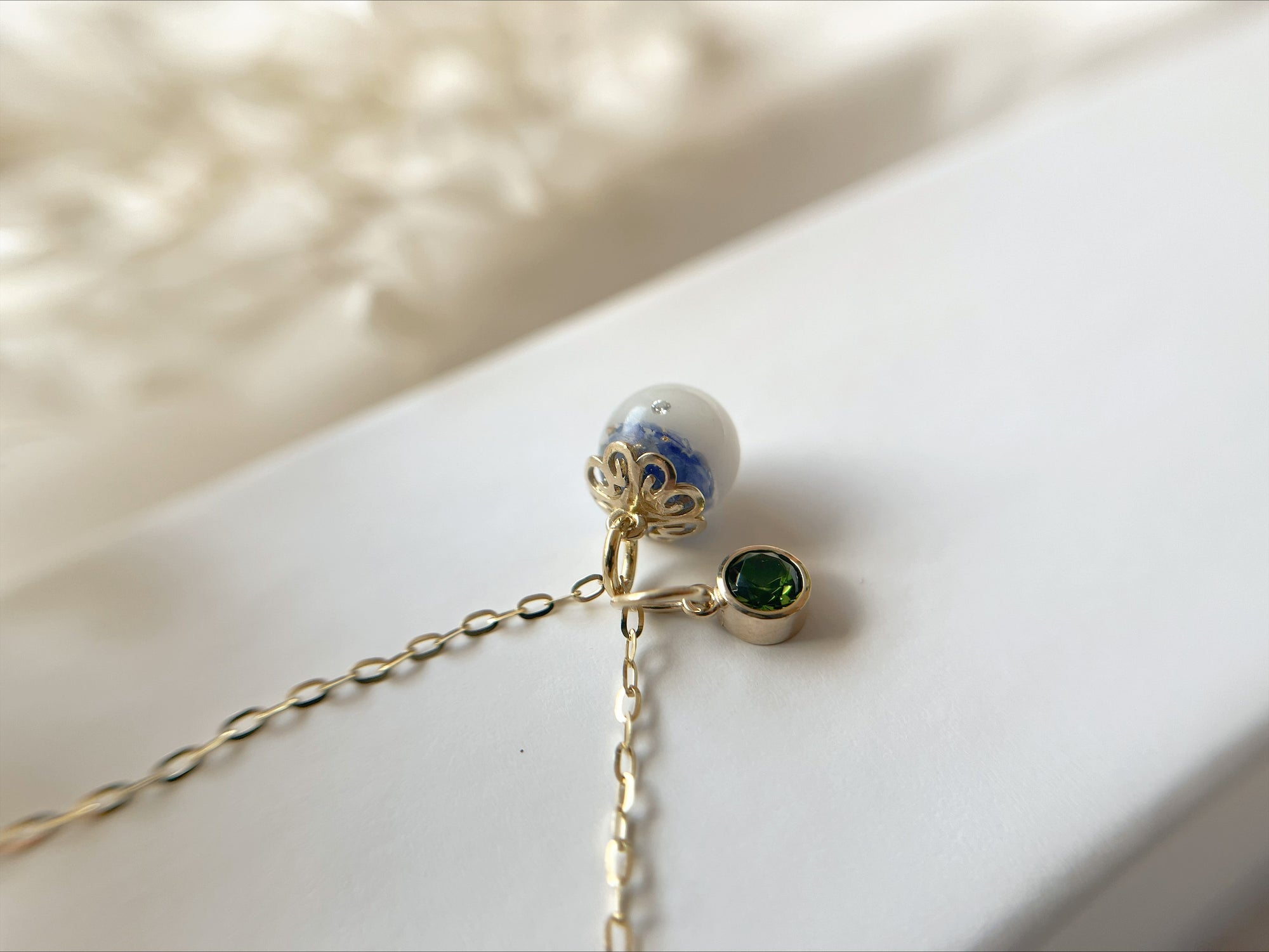 8mm Perle 'Flower' Echtgoldkollektion